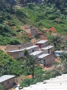 quelques petites maisons en milieu tropical au Grand Abidjan