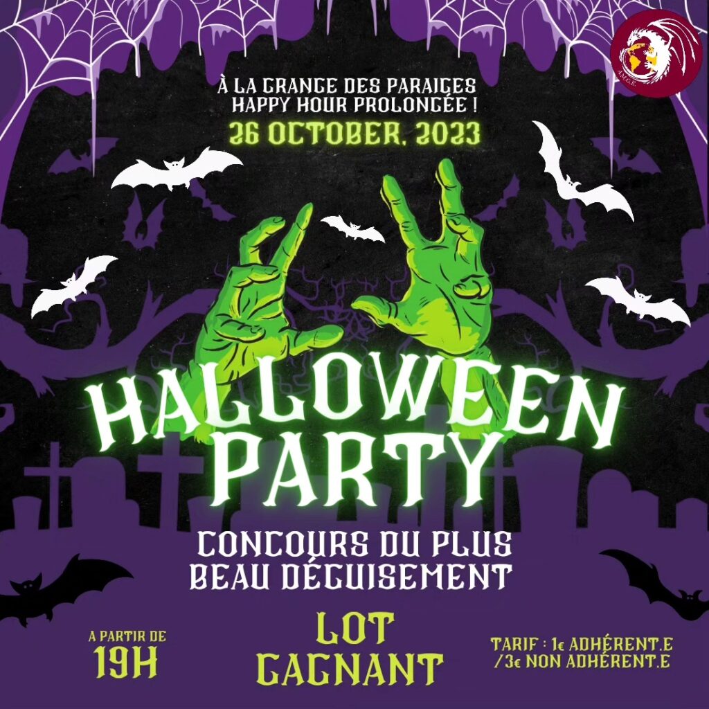 Association étudiante Halloween Party flyer